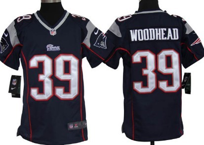 youths Jersey nike New England Patriots 39 Danny Woodhead Blue Game